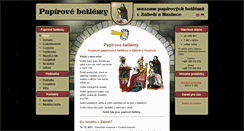 Desktop Screenshot of papirove-betlemy.cz